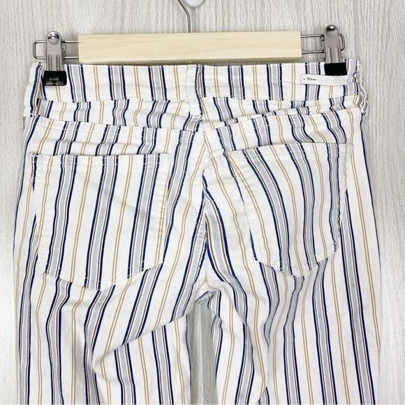 Pilcro & The Letterpress | Striped High Rise Cropped Boot Cut Jeans Size 25 - Picture 5 of 10